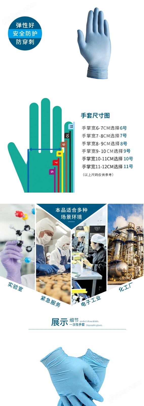 Ansell安思尔TouchNTuff一次性丁晴防化手套
