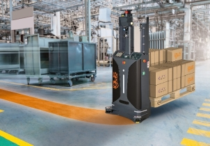 無需司機也能堆放托盤?igus自主叉車讓物流更高效